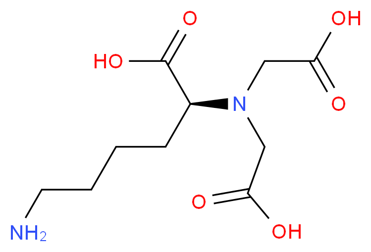 (5S)-N-(5-Amino-1-carboxypentyl)iminodiacetic Acid_分子结构_CAS_113231-05-3)