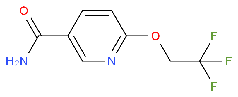 6-(2,2,2-trifluoroethoxy)pyridine-3-carboxamide_分子结构_CAS_676533-51-0