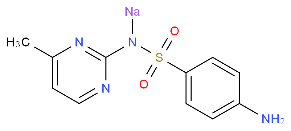 磺胺甲嘧啶 钠盐_分子结构_CAS_127-58-2)