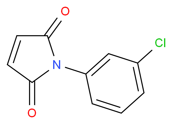 1-(3-Chloro-phenyl)-pyrrole-2,5-dione_分子结构_CAS_1204-35-9)