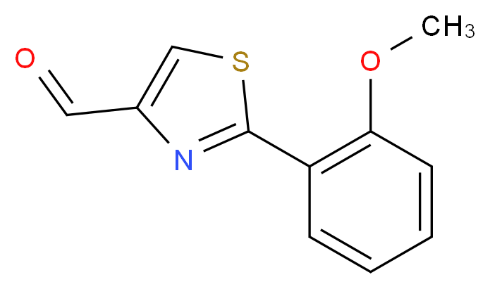 2-(2-methoxyphenyl)-1,3-thiazole-4-carbaldehyde_分子结构_CAS_885279-11-8