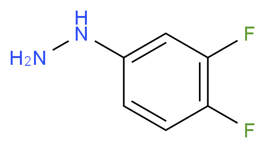 (3,4-difluorophenyl)hydrazine_分子结构_CAS_161886-22-2