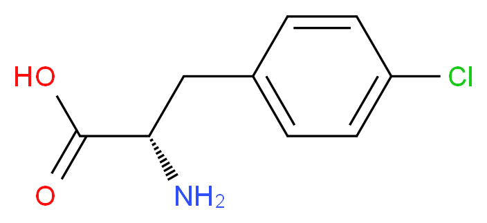 DL-4-CHLOROPHENYLALANINE_分子结构_CAS_7424-00-2)