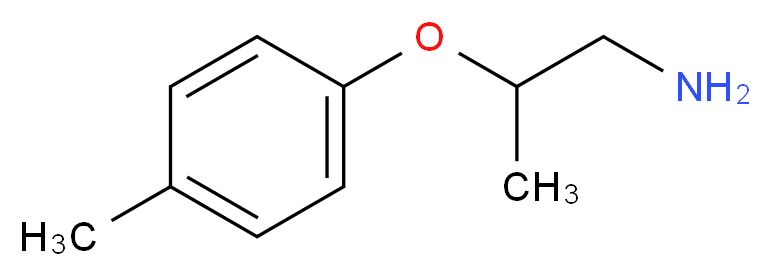 1-[(1-aminopropan-2-yl)oxy]-4-methylbenzene_分子结构_CAS_6440-97-7