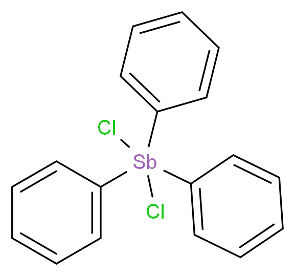 三苯基二氯化锑(V)_分子结构_CAS_594-31-0)