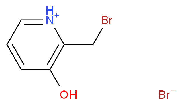 2-(bromomethyl)-3-hydroxypyridin-1-ium bromide_分子结构_CAS_87440-88-8