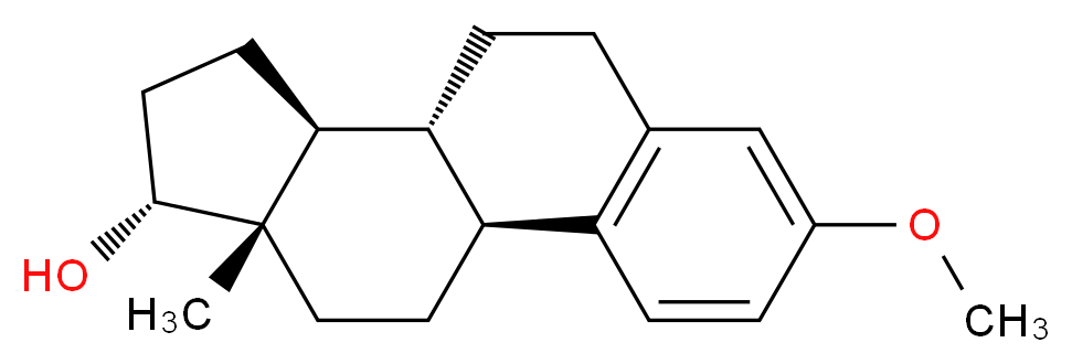 3-O-Methyl 17α-Estradiol_分子结构_CAS_3434-76-2)