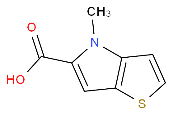 4-methyl-4H-thieno[3,2-b]pyrrole-5-carboxylic acid_分子结构_CAS_)