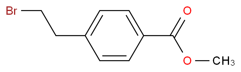 Methyl 4-(2-bromoethyl)benzoate_分子结构_CAS_136333-97-6)