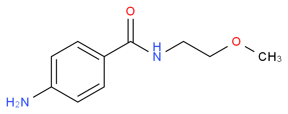 4-Amino-N-(2-methoxyethyl)benzamide_分子结构_CAS_95086-97-8)