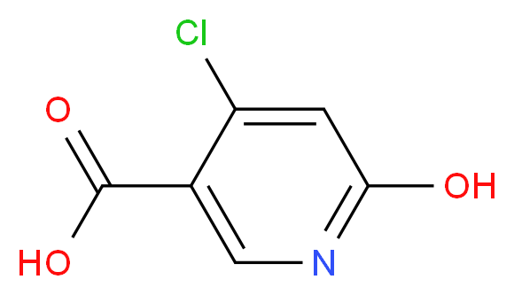 4-Chloro-6-hydroxynicotinic acid_分子结构_CAS_73038-85-4)