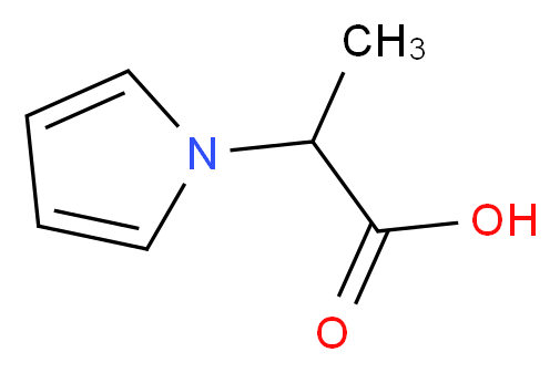 2-(1H-pyrrol-1-yl)propanoic acid_分子结构_CAS_63751-72-4