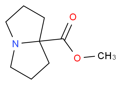 methyl hexahydro-1H-pyrrolizine-7a-carboxylate_分子结构_CAS_117375-15-2