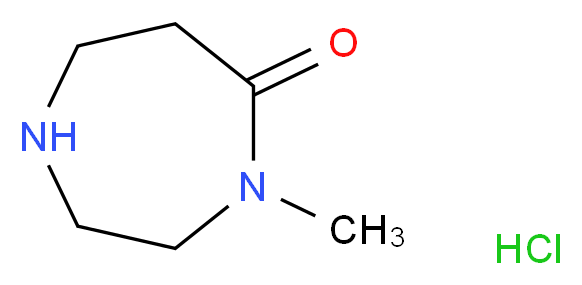 4-Methyl-1,4-diazepan-5-one hydrochloride_分子结构_CAS_)