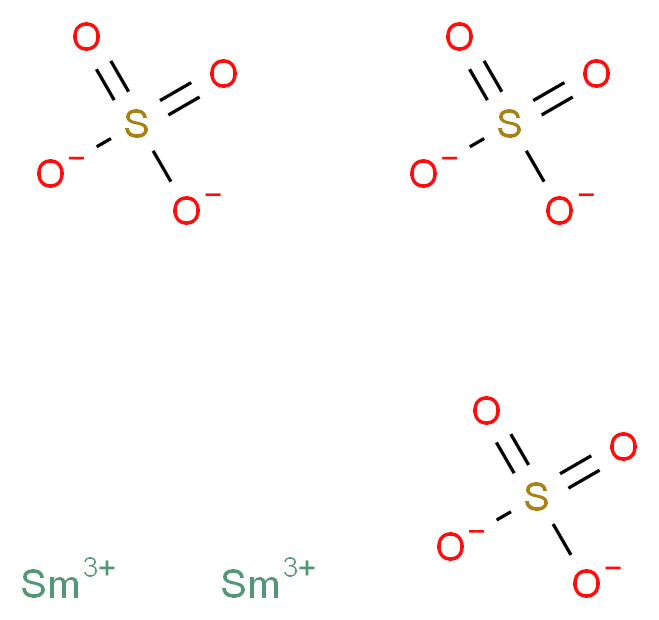 disamarium(3+) ion trisulfate_分子结构_CAS_15123-65-6