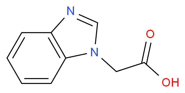 2-(1H-1,3-benzodiazol-1-yl)acetic acid_分子结构_CAS_40332-16-9)