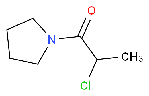 2-chloro-1-(pyrrolidin-1-yl)propan-1-one_分子结构_CAS_75115-52-5