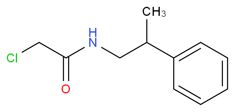 2-chloro-N-(2-phenylpropyl)acetamide_分子结构_CAS_141463-70-9