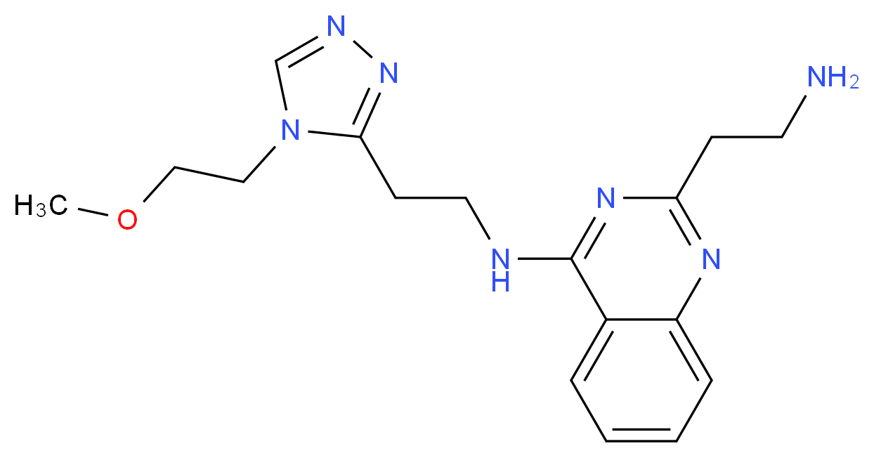 2-(2-aminoethyl)-N-{2-[4-(2-methoxyethyl)-4H-1,2,4-triazol-3-yl]ethyl}quinazolin-4-amine_分子结构_CAS_)