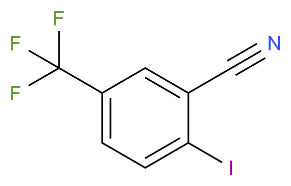 2-Iodo-5-(trifluoromethyl)benzonitrile_分子结构_CAS_868166-20-5)