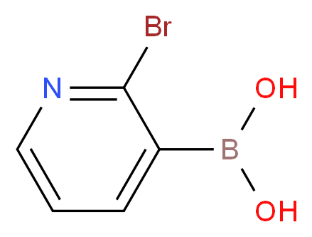 2-Bromopyridine-3-boronic acid_分子结构_CAS_452972-08-6)