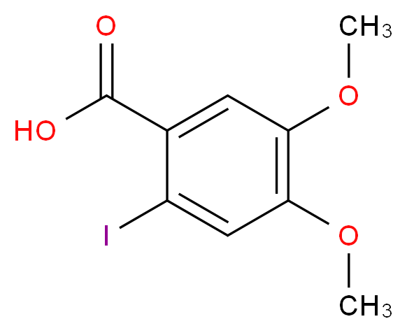 2-iodo-4,5-dimethoxybenzoic acid_分子结构_CAS_61203-48-3)