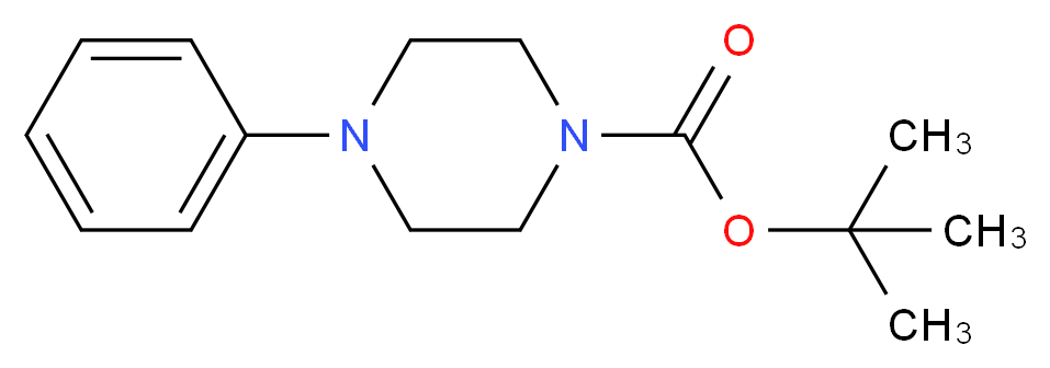 tert-butyl 4-phenylpiperazine-1-carboxylate_分子结构_CAS_77278-63-8