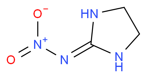 (2Z)-N-nitroimidazolidin-2-imine_分子结构_CAS_5465-96-3