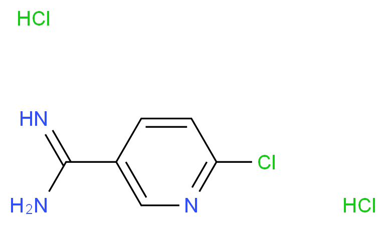 6-chloropyridine-3-carboximidamide dihydrochloride_分子结构_CAS_1198283-62-3