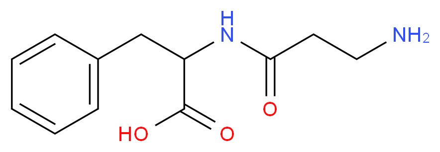2-(3-aminopropanamido)-3-phenylpropanoic acid_分子结构_CAS_19771-40-5