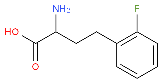 2-amino-4-(2-fluorophenyl)butanoic acid_分子结构_CAS_225233-81-8