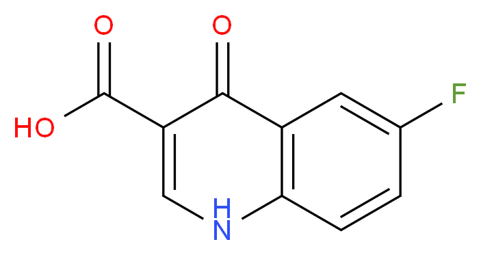 6-fluoro-4-oxo-1,4-dihydroquinoline-3-carboxylic acid_分子结构_CAS_117685-48-0