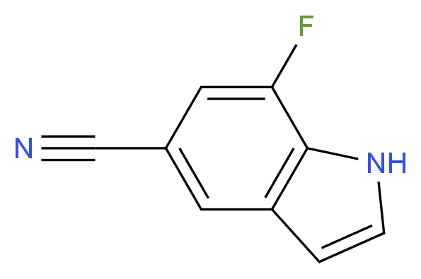 7-Fluoro-1H-indole-5-carbonitrile_分子结构_CAS_883500-88-7)