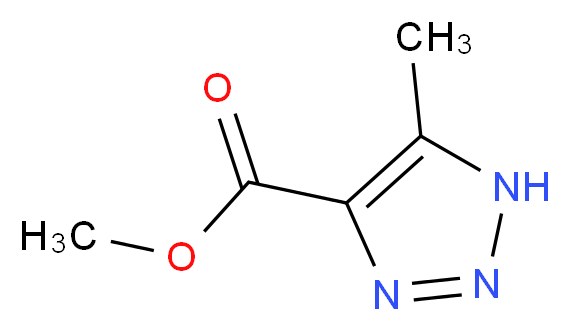 methyl 5-methyl-1H-1,2,3-triazole-4-carboxylate_分子结构_CAS_60419-70-7