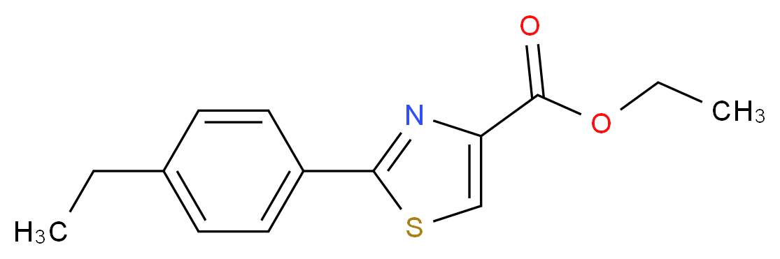 2-(4-ETHYL-PHENYL)-THIAZOLE-4-CARBOXYLIC ACID ETHYL ESTER_分子结构_CAS_885278-69-3)
