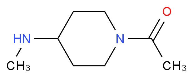 1-[4-(methylamino)piperidin-1-yl]ethan-1-one_分子结构_CAS_139062-96-7