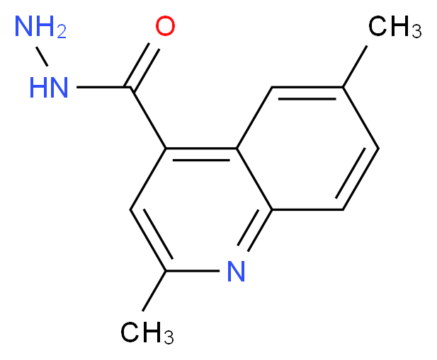 2,6-dimethylquinoline-4-carbohydrazide_分子结构_CAS_613656-68-1