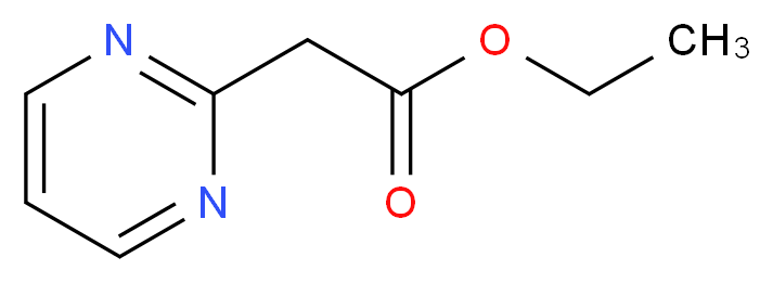 ethyl 2-(pyrimidin-2-yl)acetate_分子结构_CAS_63155-11-3