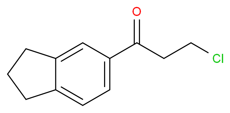 3-Chloro-1-indan-5-yl-propan-1-one_分子结构_CAS_39105-39-0)