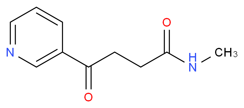 N-methyl-4-oxo-4-(pyridin-3-yl)butanamide_分子结构_CAS_713-05-3