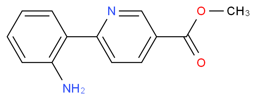 methyl 6-(2-aminophenyl)pyridine-3-carboxylate_分子结构_CAS_885277-03-2