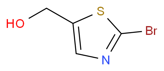 2-Bromothiazole-5-methanol_分子结构_CAS_687636-93-7)