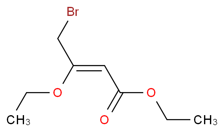 ethyl (2Z)-4-bromo-3-ethoxybut-2-enoate_分子结构_CAS_1116-50-3