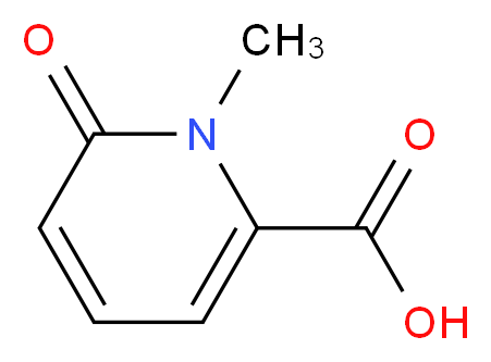 1-methyl-6-oxo-1,6-dihydropyridine-2-carboxylic acid_分子结构_CAS_59864-31-2)