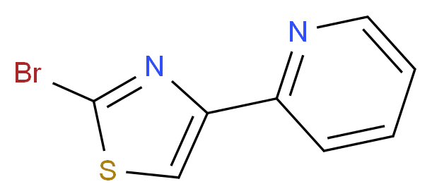 2-(2-bromo-1,3-thiazol-4-yl)pyridine_分子结构_CAS_886370-89-4