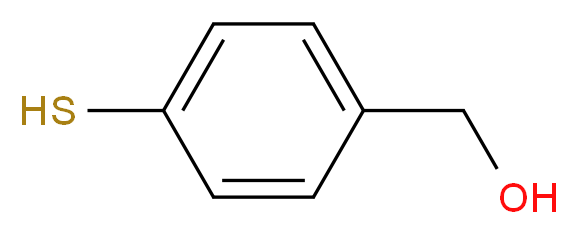 4-Mercaptobenzyl Alcohol, 90%_分子结构_CAS_53339-53-0)