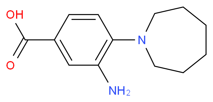 3-amino-4-(azepan-1-yl)benzoic acid_分子结构_CAS_693805-72-0