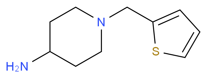 1-(thiophen-2-ylmethyl)piperidin-4-amine_分子结构_CAS_)