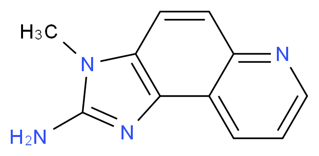 2-AMINO-3-METHYL-3H-IMIDAZO-[4,5-f]-QUINOLINE_分子结构_CAS_76180-96-6)
