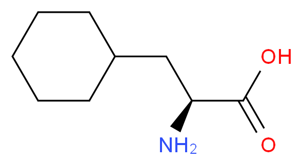 (2S)-2-amino-3-cyclohexylpropanoic acid_分子结构_CAS_27527-05-5